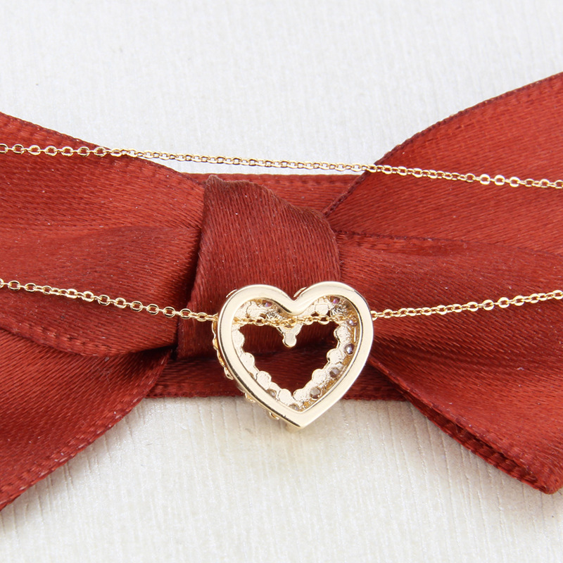Simple Style Style Small Heart-shaped Pendant Necklace