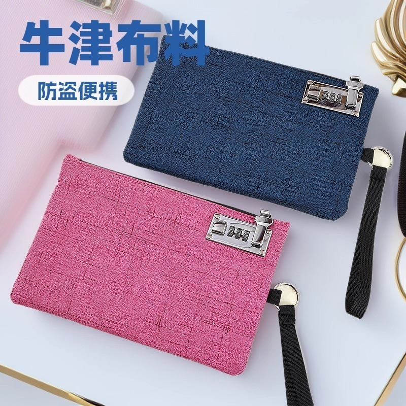 Cross-border hot-selling combination lock anti-theft portable coin purse card holder multi-functional mobile phone bag new wallet storage