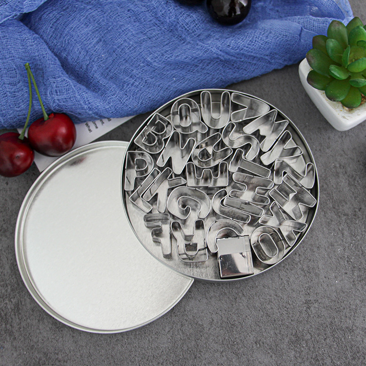 不鏽鋼26英文字母餅乾模 曲奇餅乾切模具DIY烘焙套裝烘焙工具