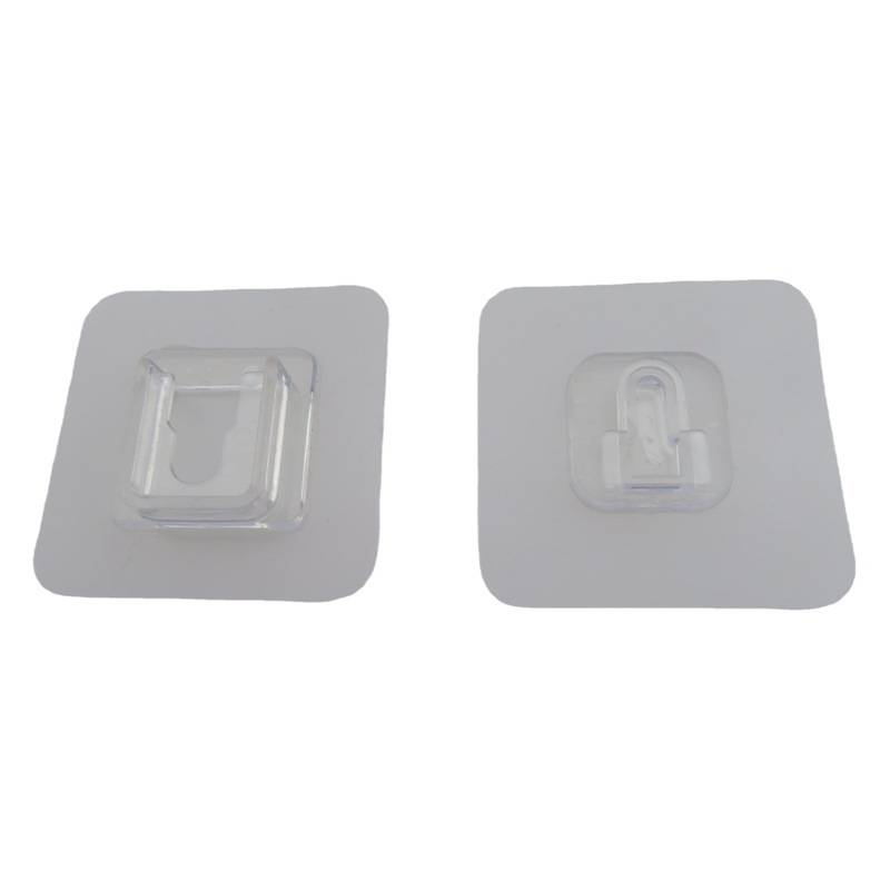 Pegatinas sin costura Madre y niño hebilla pasta de clavos sin clavos pegatinas de tablero de enchufe de pared fuerte dispositivo de pasta de enchufe hembra y niño hebilla de doble cara pegatinas hebilla