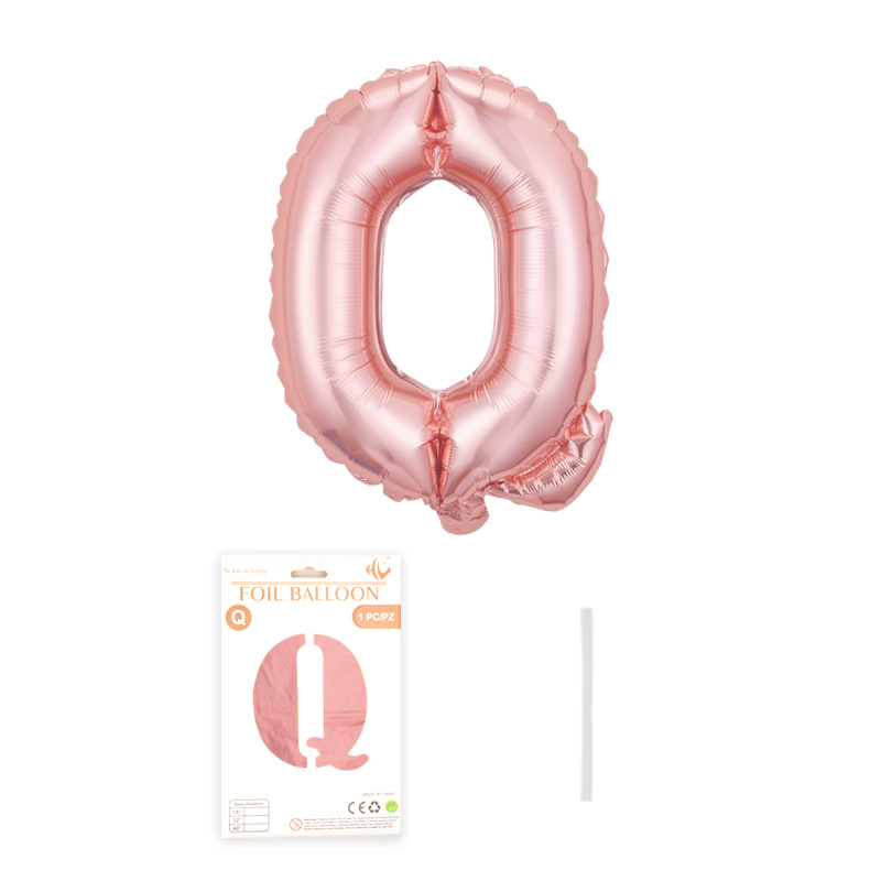 Carta de 32 pulgadas embalaje fino globo de papel de aluminio embalaje de tarjeta de papel independiente versión americana película de aluminio de cuerpo delgado globo de aire flotante al por mayor