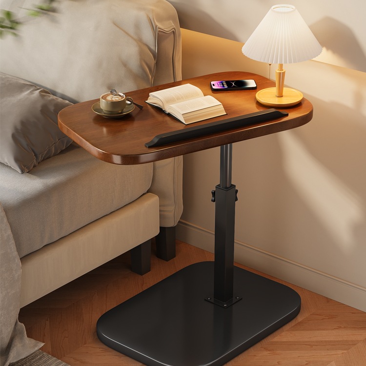 Bedside Table for Home Use, Movable Height-Adjustable Computer Desk, Simple Student Desk for Bedroom Dormitory Study, Minimalist Small Table L&