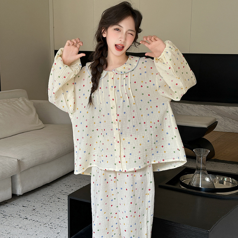 女童睡衣2025新款儿童初中生家居服女大童春秋纯棉高颜值公主套装|undefined