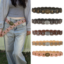 新款波西米亚辣妹街头朋克对扣女时尚搭配裤子长裙腰带工厂批发