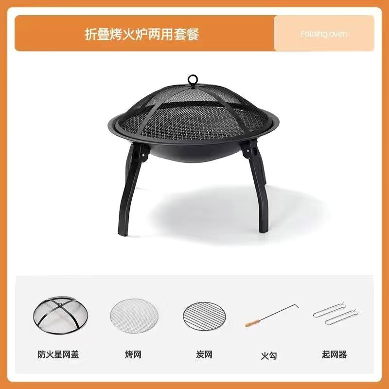 Estufa portátil té cocina hogar interior barbacoa estufa al aire libre barbacoa de carbono parrilla Mesa carbón fuego calefacción y hornear brasero conjunto completo