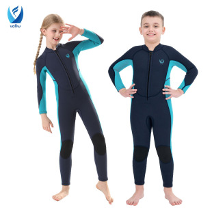 New Children's Warm Swimsuit Diving Suit 3mm Front Zipper Swimsuit Swimming Diving Surfing Floating Diving