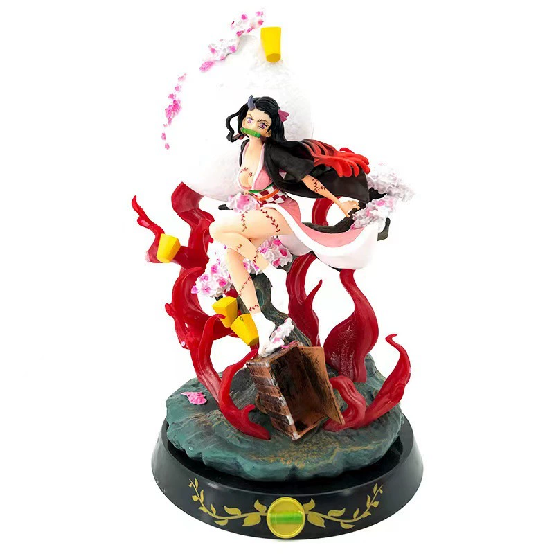 GK anime figure, handmade super large 31 cm, blossom & flame base, color Blizzard Dou