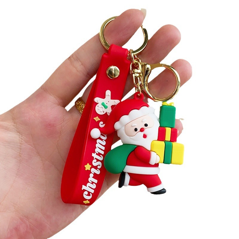 古典的なサンタクロースのキーホルダークロスボーダーストラップバッグアクセサリー自動車チェーン小商品カップル小プレゼント卸売り|undefined