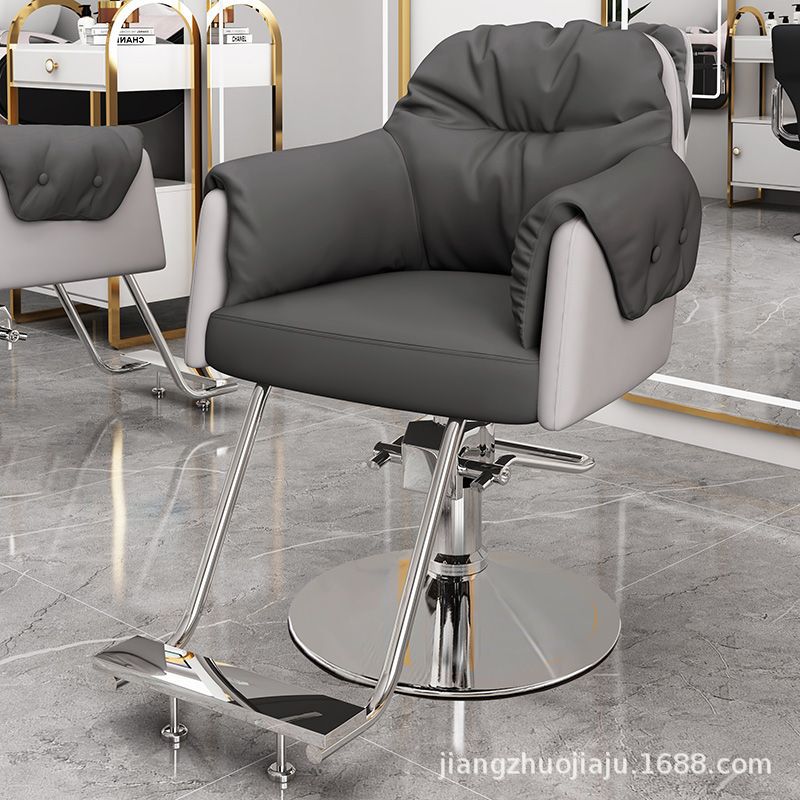 Leopard Style 3am [배색 - 내부는 다크 그레이, 외부는 라이트 그레이] 두꺼운 바닥 실버 플레이트