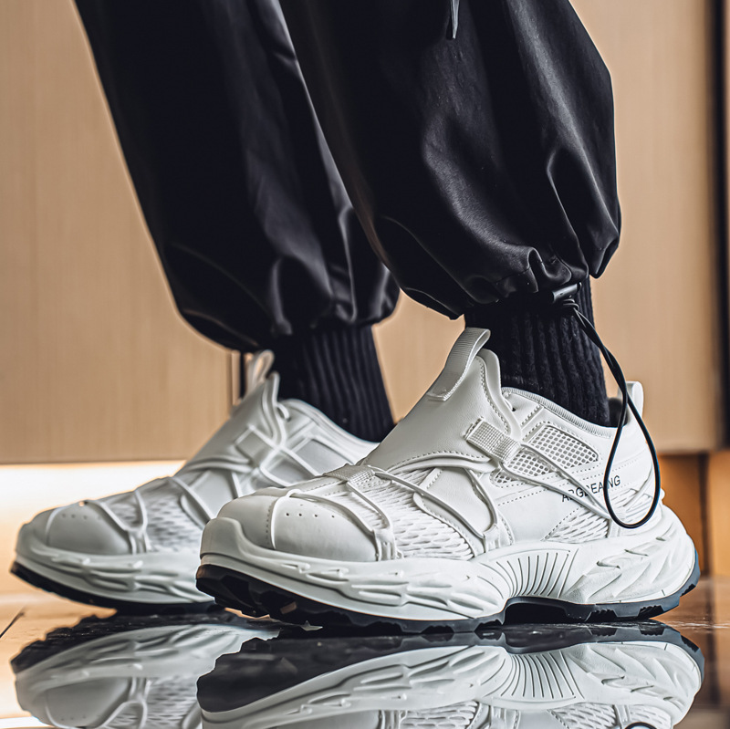 Zapatos de papá de alta gama casuales de moda para hombres, marca de moda de verano, zapatos al aire libre funcionales de nicho, zapatos deportivos transpirables de moda