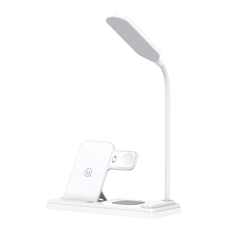 Apple, wireless universal compatible table lamp charging, with synchronisation with phone, watch, tubing