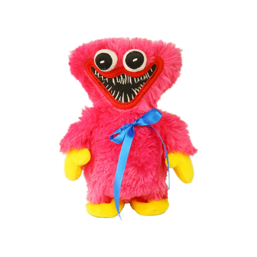 Мягкая игрушка (Poppy Playtime) Huggy Wuggy, с батарейным ходом, 20×12×9 см, фуксия/синий
