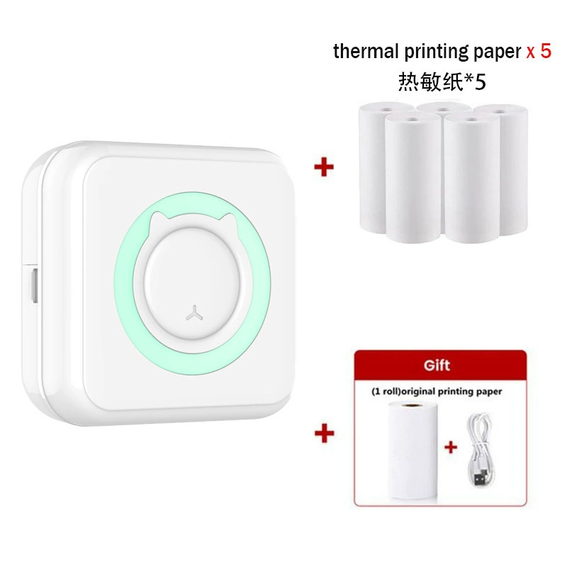 Mini Handheld Printer C15, Bluetooth thermal mobile printer, compact portable