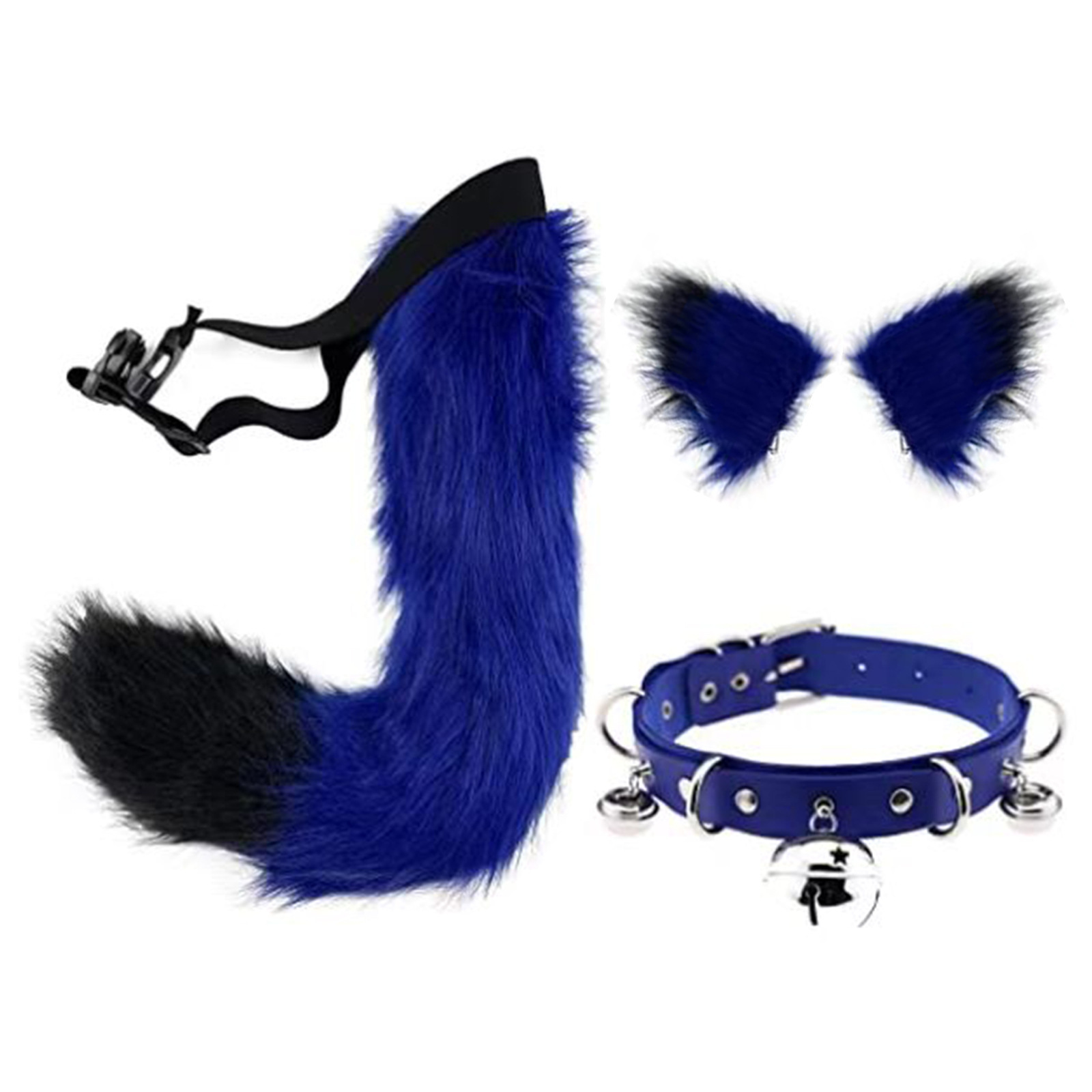 Simulación de peluche bestia oreja traje de Halloween bestia cola joyería cos Fox oreja horquilla comic show props Accesorios