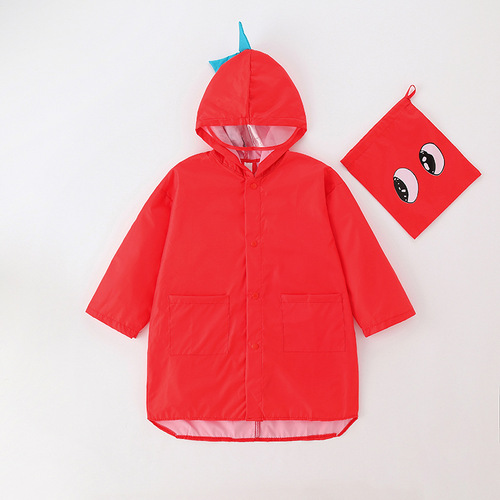 Little dinosaur waterproof and windproof poncho for children, boys and girls, kindergarten raincoat, Amazon foreign trade ins does not include tax