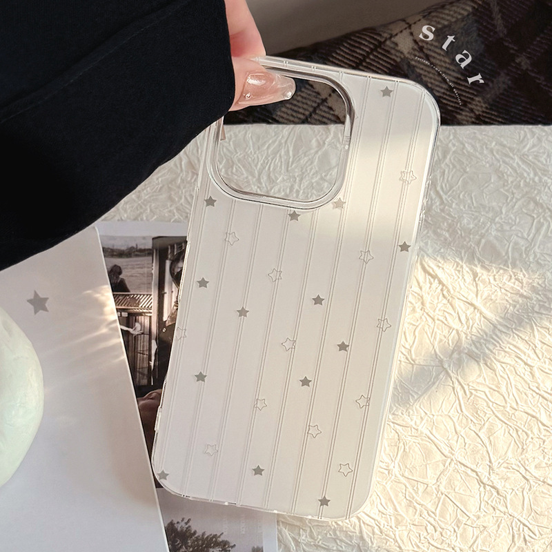[under the Tower] Personalized and High-End, Suitable for Iphone17 Gray Star Apple 16Promax Niche 14Th Generation Hair
