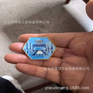 徽章定做LOGO烤漆纪念币勋章校徽批发胸针珐琅胸针金属徽章定制
