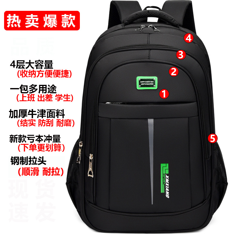 Mochila de negocios para hombre de gran capacidad, diseño simple y elegante, ideal para viajes o trabajo