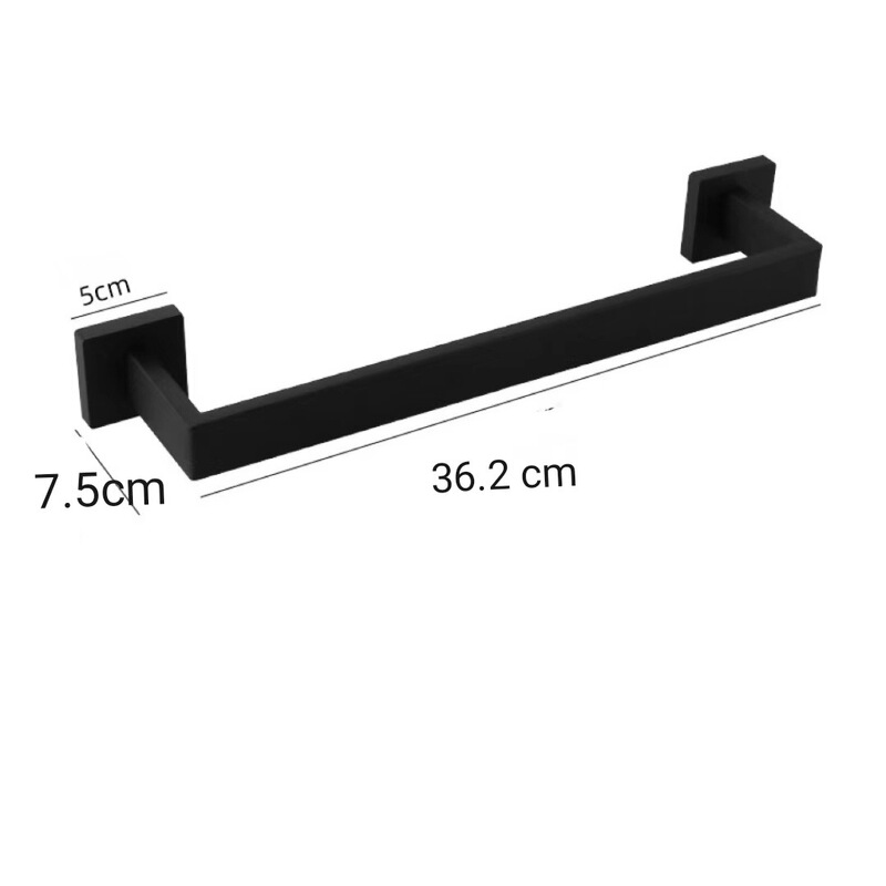 クロスボーダーキッチンティッシュボックスロールホルダー黒トイレステンレス角パイプティッシュホルダー穴なしトイレットペーパー収納ラック|undefined