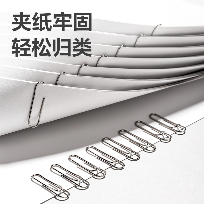 Delit Office Paperclip 0018 pin de metal curvo suministros de escritorio 100 piezas / caja de documentos financieros de clasificación