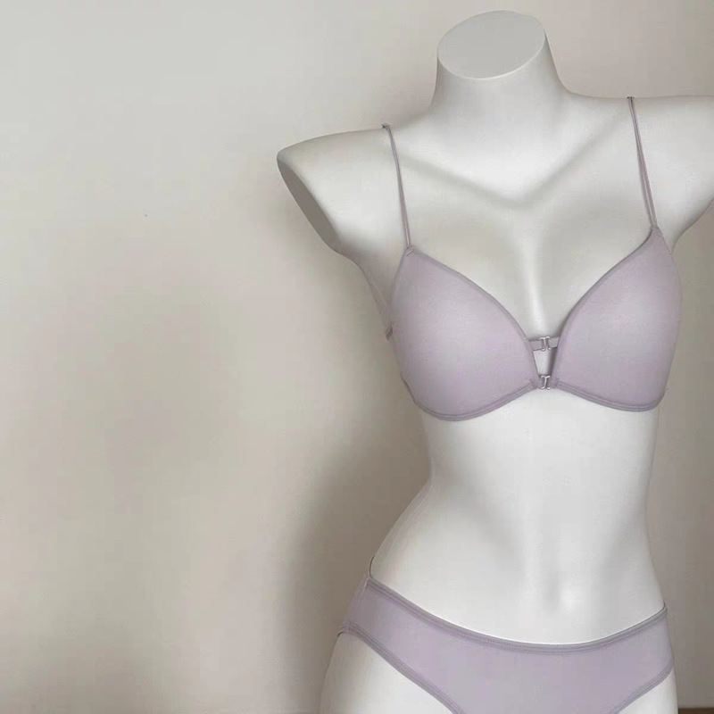 Seamless Front-Clasp Bra for Women, Thin Style, Wireless, Small Chest, Push-Up, Thin Straps, French Triangle Cup, Beautiful Back, Sexy Bra Seamless Front-Clasp Bra for Women, Thin Style, Wireless, Small Chest, Push-Up, Thin Straps, French Triangle Cup, Beautiful Back, Sexy Bra