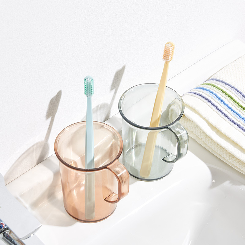 廠家透明輕奢漱口杯家用簡約ins風牙缸學生宿舍時尚刷牙杯批發
