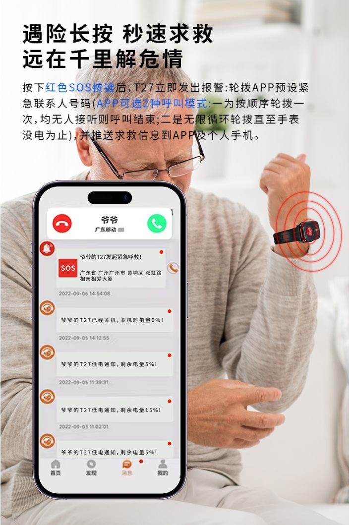 In 2025, the classic smartwatch is designed to prevent the elderly from getting lost, measure heart rate and make one-click calls undefined