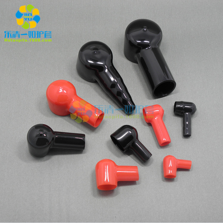 烟斗型护套蓄电池保护帽电瓶绝缘来图来样开模定制热缩管绝缘防护