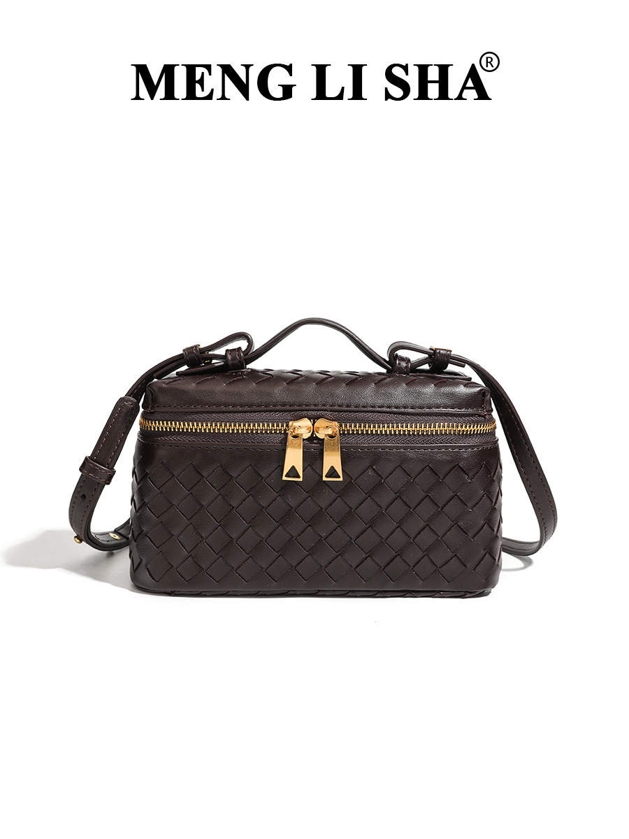 summer fashionable retro woven one-shoulder bag