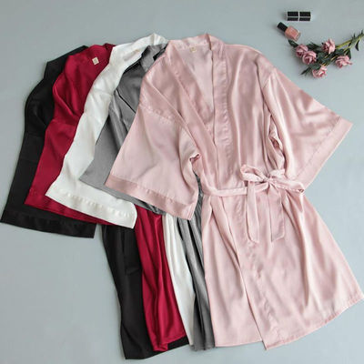 summer ventilation Borneol robe pajamas marry dressing gown Cardigan Beauty Bathrobe solar system hotel Easy Bathrobe