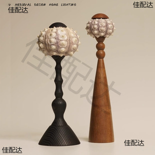 sea urchin table lamp handmade diy finished conch shell starfish night light ornaments girl heart ocean gift