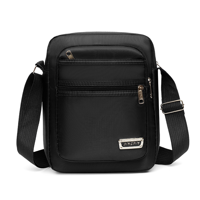 Estilo coreano casual de gran capacidad de múltiples capas a prueba de agua bolsa de mensajero de hombro hombres y mujeres de negocios billetera de verano bolso de hombro de los hombres