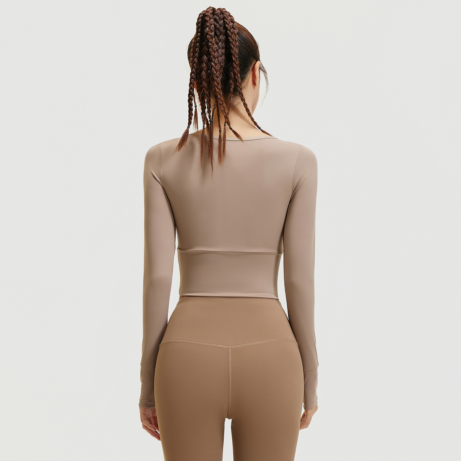 Juyi Tang ropa de yoga de mujer camisa deportiva desnuda ropa de fitness ajustada corta umbilical correr ropa de fitness