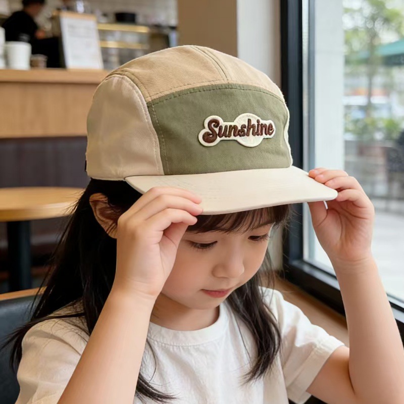 Kids Casual Sun Hat UPF 50+ Children's Winter Hat With Contrasting Colors, Plush Ear Protection, Warm, Unisex, Casual, Baby Windproof Baseball Cap,_voghion.com