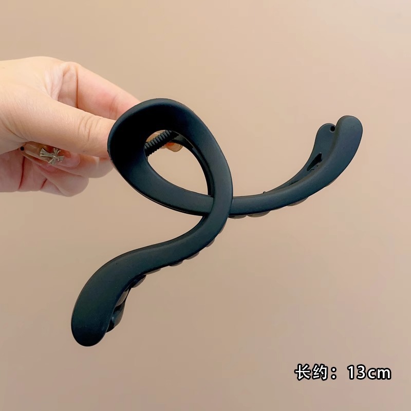 Clip de tiburón grande, clip de agarre para el cabello de placa de sensación de alta calidad, horquilla de temperamento, nuevo estilo, horquilla de gran volumen, tocado de primavera y verano, mujer