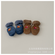 小朋友喜欢的挖机呀~宝宝冬季加绒加厚保暖男童可爱卡通包指手套