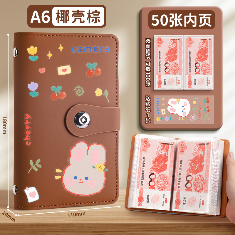 新しい現金貯金帳は、現金収納袋、マネークリップ、マネーブック、収納ブック、収納バッグ、大容量を収納できます。