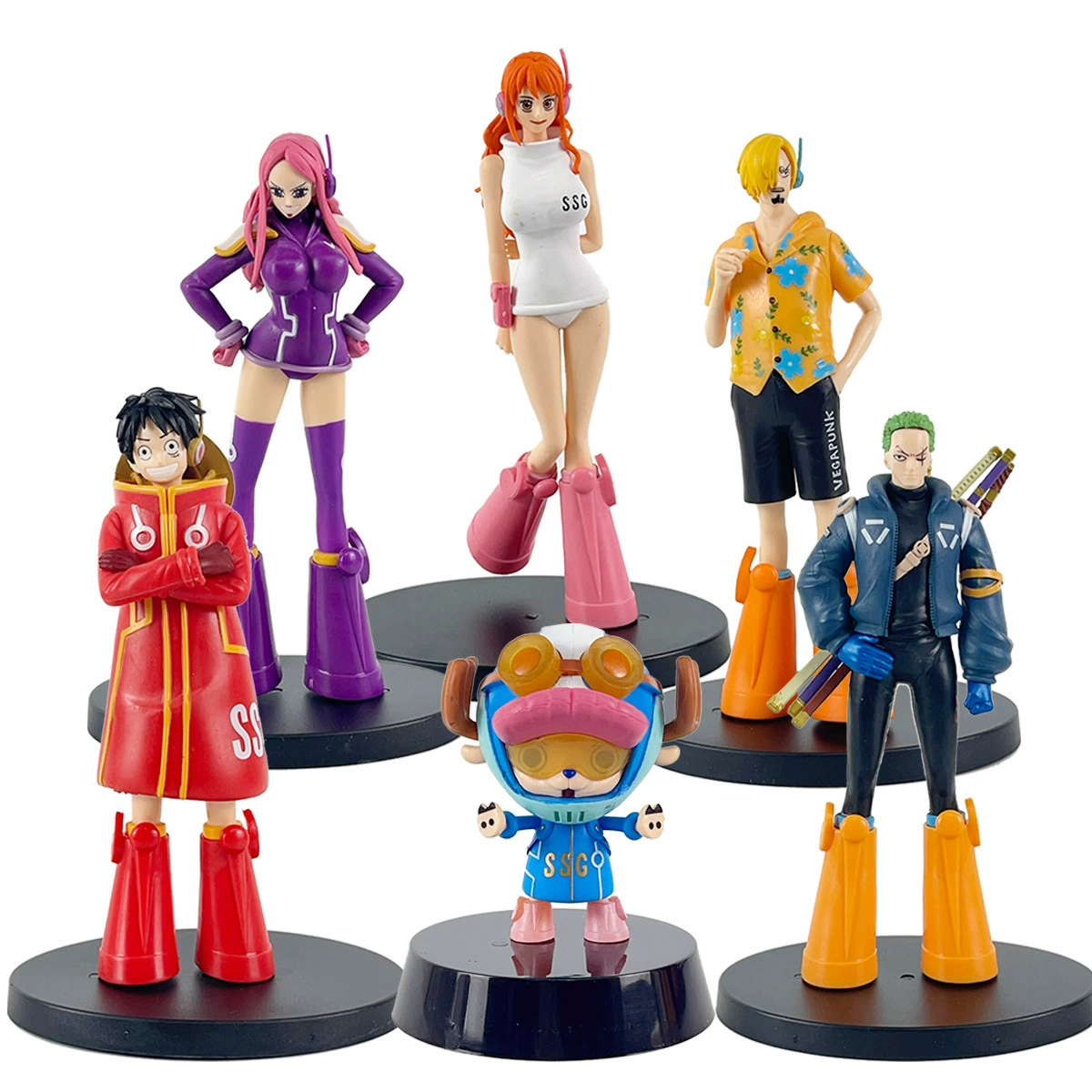 One Piece Egg Head Island Road Flying Sulong ручной работы Future Island Road Fei Nami украшения модели