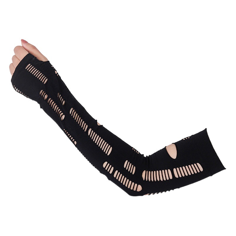 2024 Summer New Korean Style Trendy Women's Easiest for Match Ice Sleeves Fashion Decorative Sunscreen Sleeves Sports Breathable Arm Covers