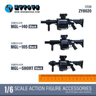 ZYTOYS 1/6 ����ģ�� MGL-140 �񏗰l���� �������k ��ż ZY8020