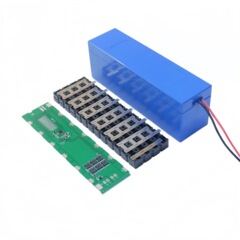 24V36V48Vプラスチックリチウム電池ケース18650電池ケース銀魚型ケース電動車保護プレート付き