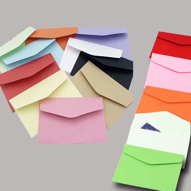 11.5*8 Mini Pure Colorful Envelope Colorful Envelope Membership Card Holder Invitation Card Envelope Business Card Storage