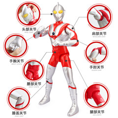 Jinjiang Genuinely Authorized Large Tyro Ultra Armor Sound and Light Movable Superman Sevenjack Doll Toy 70cm