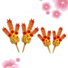 潮汕天公月娘金花 插香炉寺庙大号插电金花神花 家用金花