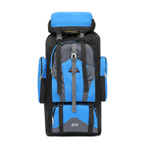 New Outdoor Hiking Backpack Men's Dual-Shoulder Bag 80L Large Capacity Travel Bag Waterproof Luggage Bag Camping Backpack