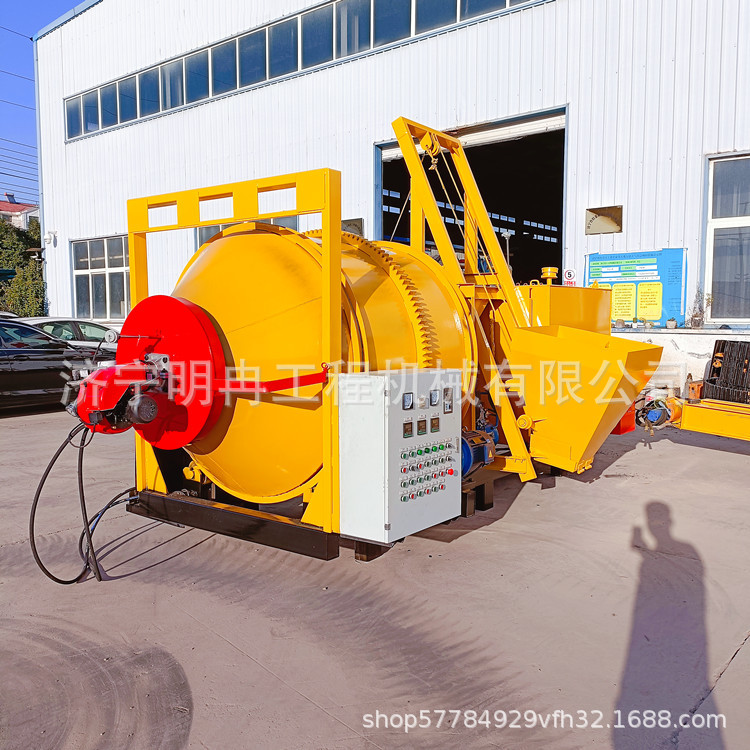 市政道路摊铺沥青拌合机 农村道路铺院子炒料热搅拌罐车