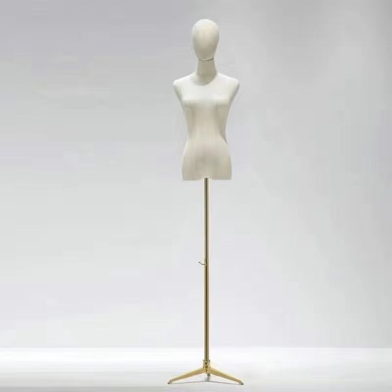 Modelo de accesorios tienda de ropa de mujer cuerpo completo modelo estante de ropa de mujer estante de muñeca de medio cuerpo humano estante de exhibición de ventana