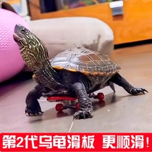 小乌龟滑板车手指指尖迷你玩具鹦鹉滑板模型挂件抖音同款网红曼阳