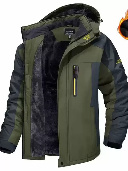 Couple's outdoor assault clothing men's plus velvet padded warm outdoor hooded coat cotton-padded clothing factory direct sales