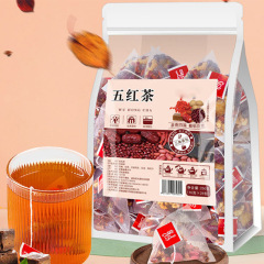 五紅茶の卸売り量は25パックのお得な大包三角包の花茶の赤いナツメの赤い豆のクコの女神のお茶を売ります。